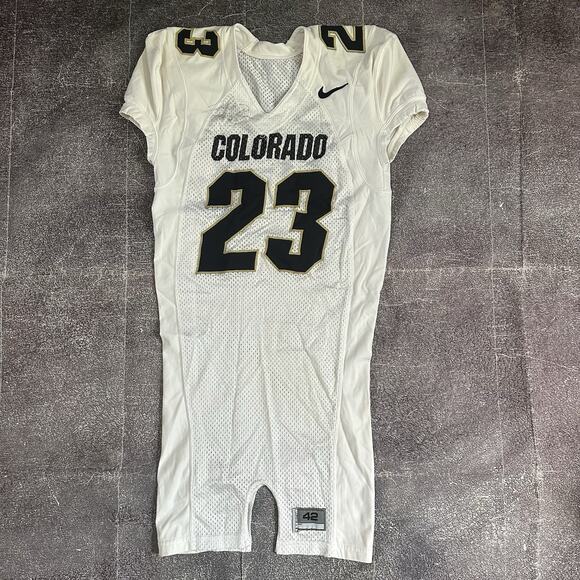 Nike Colorado Buffaloes CU Buffs Jalil Brown Game Worn Used Signed Jersey Sz 42 - Picture 1 of 5